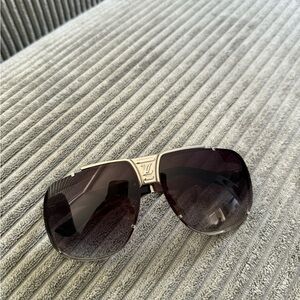 Louis Vuitton Black and Silver Sunglasses
